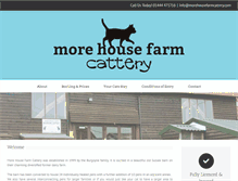 Tablet Screenshot of morehousefarmcattery.com